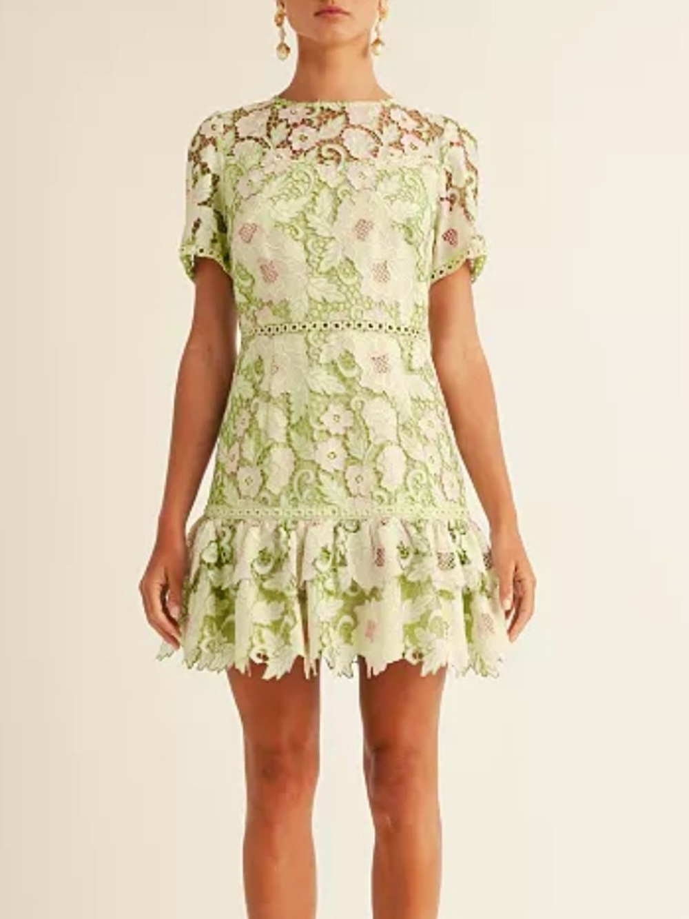 NWT Arose Studio Haley Floral Embroidered Lace Anthropologie Dress XL